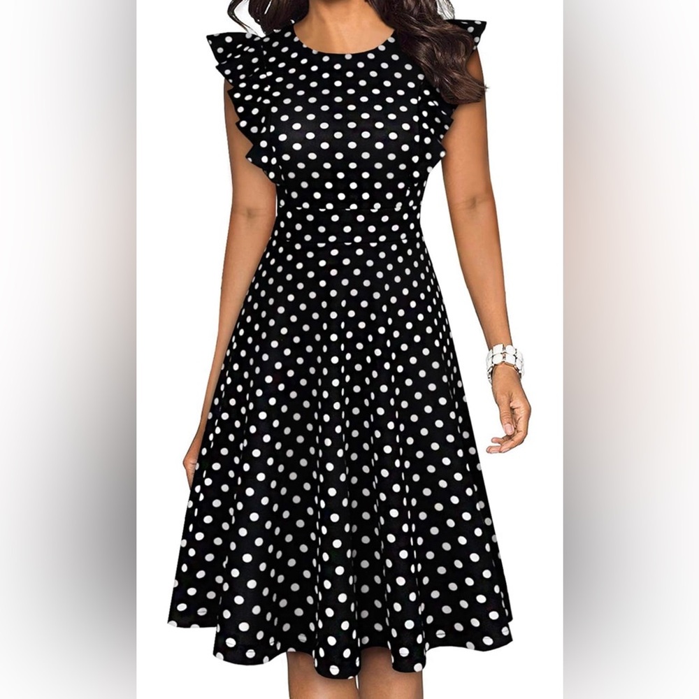 Polka Dot Dress 🧿 Elegant 💙